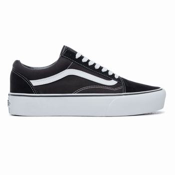 Damske Tenisky Na Platforme Vans Platform Old Skool Čierne/Biele VA57YGVPA